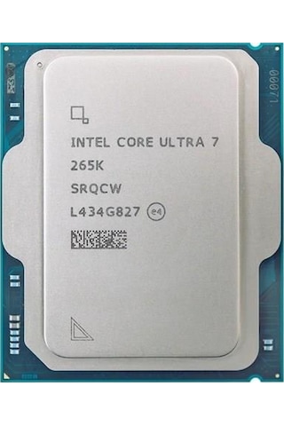 Intel Core Ultra 7 265k 20çekirdekli 36mb O/b Vga 1851p 125w Kutusuz-fansız