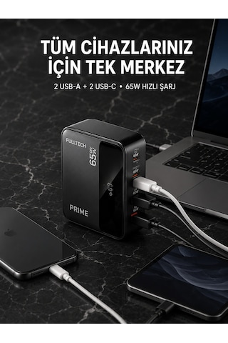 4 Portlu Gan Masaüstü Hızlı Şarj İstasyonu Standart