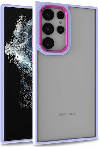 Galaxy S22 Ultra Uyumlu Zore Flora Kılıf-lila Lila