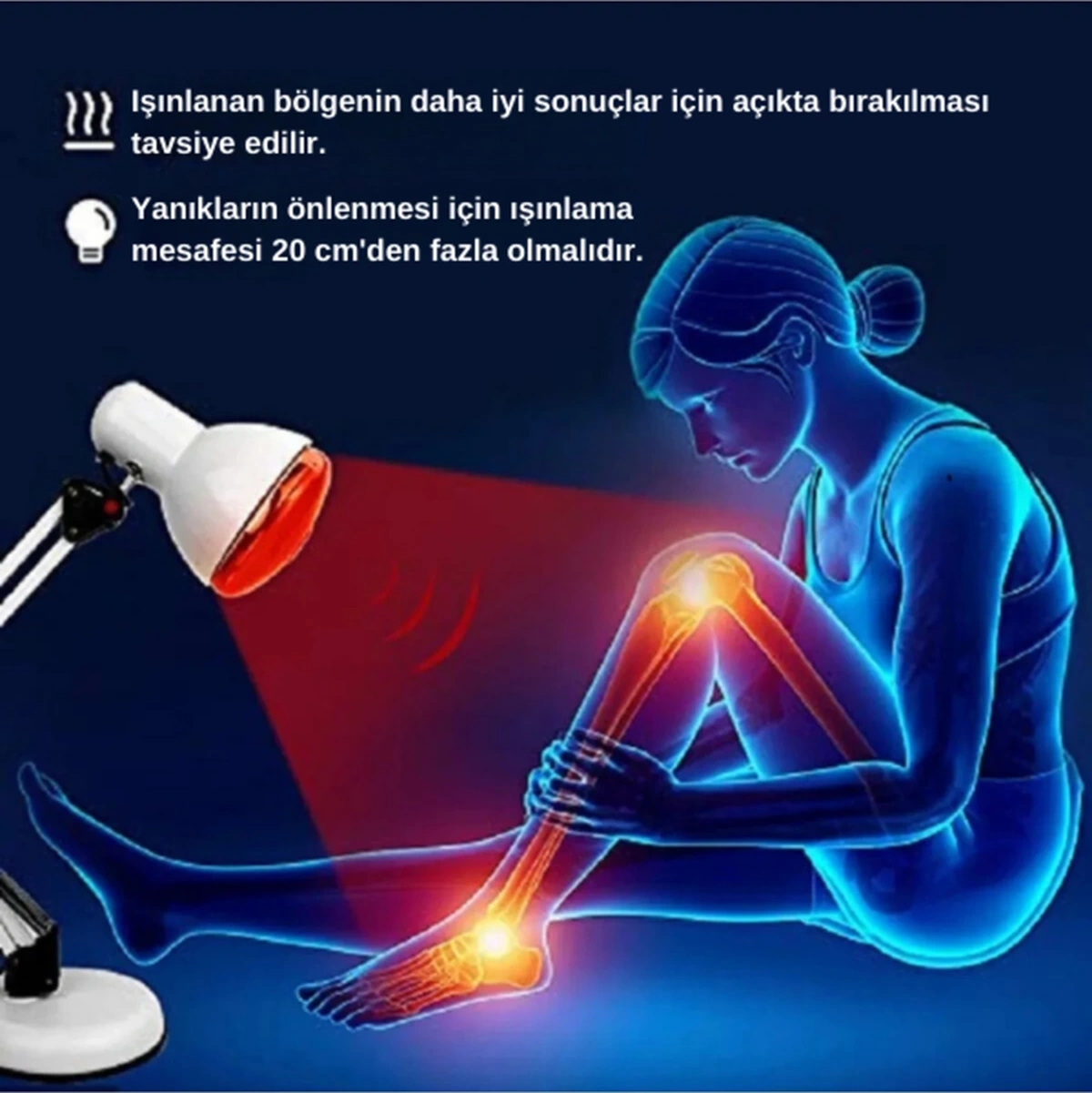 250w Kızılötesi İnfrared Isıtıcılı Fizik Lambası Kırmızı Işık E27 Kalın Duy