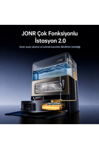Jonr X9 Pro 20.000Pa Robot Süpürge Ve Paspas Siyah