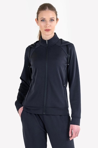 Lescon 23ntbs002109-633 Siyah Kadın Fermuarlı Kapüşonlu Sweatshirt Siyah