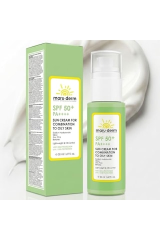 Tr Maruderm Karma Ve Yağlı Ciltler İçin Güneş Kremi Spf 50+ Pa++++ Yeni Nesil Kore Filtreli, Sebum Dengeleyici