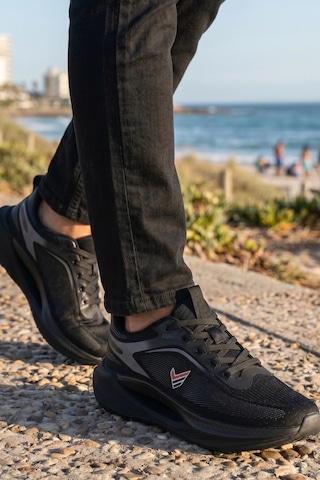 In Step Air-stride Pro: Erkek Ultra Hafif Koşu Ve Günlük Yürüyüş Ayakkabısı - Siyah