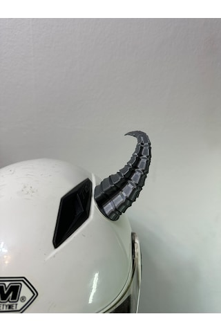 Motor & Motosiklet Gümüş Viking Boynuz Kask Dış Aksesuarı Diğer