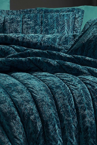 Elart Comfort Yeni Nesil Çift Kişilik Uyku Seti- 3 Parça Velvet Zümrüt Yeşili