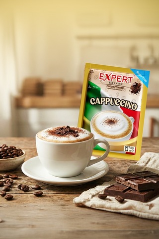 Şekersiz Kapuçino Kahve Çikolata Tozlu 20 Li Paket 14gr Diğer