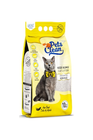 Pets Clean Kedi Kumu Natural Kokusuz 10lt