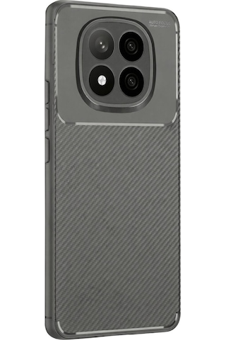 Xiaomi Poco M8 Pro 5g Uyumlu Kılıf Karbon Tasarım Kamera Korumalı Silikon Telefon Kılıfı Kapak Gri