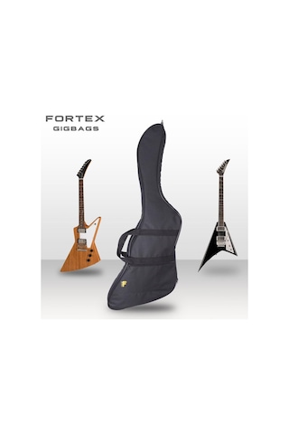 Fortex 300 Serisi Explorer - Rr - Rhodes Kasa Elektro Gitar Kılıfı Siyah