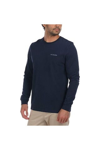 Columbia Csc M Basic Sm Logo Ls Tee Lacivert Erkek Tişört Cs0354-472