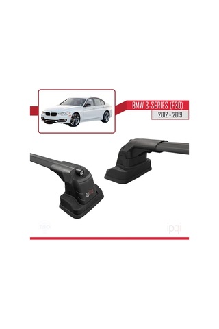 İpqi Bmw 3 Serisi F30 2012-2019 Arası İle Uyumlu Ace-3 Ara Atkı Tavan Barı Siyah 2 Adet Diğer