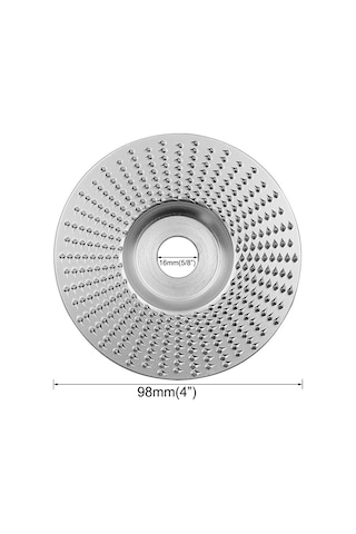 Yifomall 4 İnç Açılı Taşlama Diski, Yüksek Karbon Çelik Ahşap Şekillendirme Ve Kesme Aracı, 5/8" Arborlu