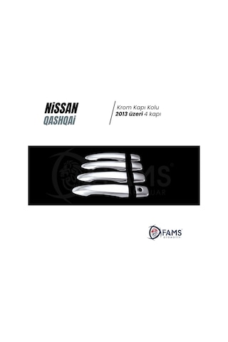 Nissan Qashqai Krom Kapı Kolu 2013 Üzeri 4 Kapı P. Çelik