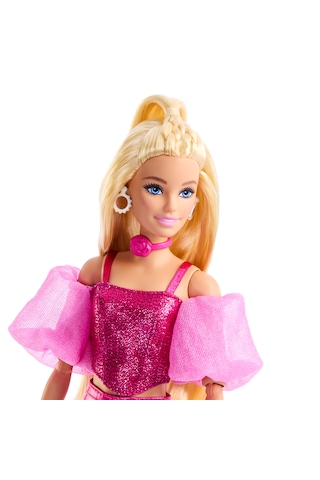 Barbie Stil İkonu Bebek - Metalik Pembe Kıyafetli JFP40