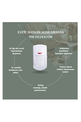 Pet Uyumlu Akıllı Güvenlik Alarm Sistemi Ev Ve Iş Yeri Ekstra Plus