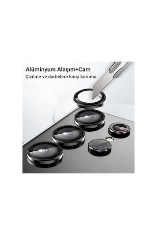 Newface - 216 - Samsung Galaxy Uyumlu Z Flip 5 Valdez Metal Kamera Lens - Csmo-tex - - Krem