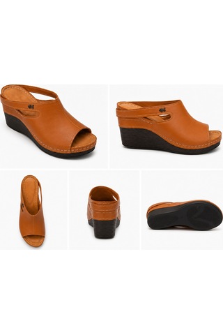 N Napa Shoe Np.1001.taba.deri Terlik