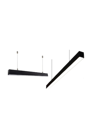 Linear Lineer 120cm Sarkıt Armatür Askı Aparatı Dahildir Siyah