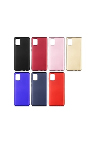Samsung Uyumlu Galaxy A02S Kılıf Zore Premier Silikon Kapak-Kırmızı