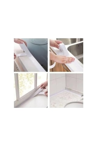 Tineke Su Sızdırmaz Geçirmez Bant Lavabo Küvet Kenar Bandı Küvet Duş 3,2 M X 38