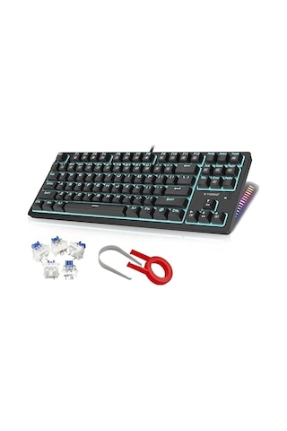 E-yooso K620 Mavi Switch Kablolu Mekanik Klavye