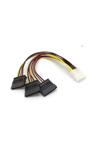 3 Lü Üçlü Sata Power Kablosu Hdd 4 Pin Güç Kasa Içi 4929P