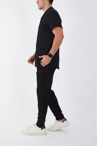 Mcz Siyah Renk Slim Fit Erkek Pantolon - Gömlek Alt Üst Takım