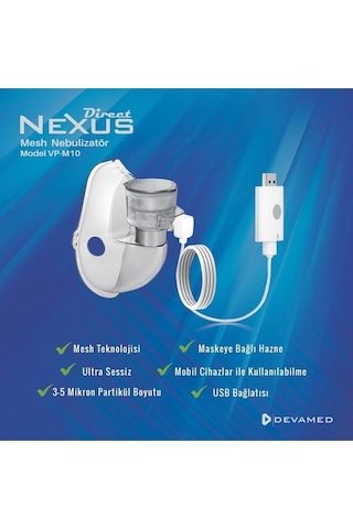 Direct Nexus Usb Portatif Mesh Nebülizatör Vp-m10