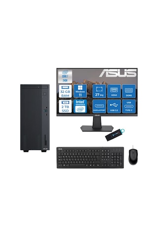 Asus Expertcenter P500MVC72408512B0D27RNP09 Core 7-240H 32 GB 1 TB SSD 27" W11P Masaüstü Bilgisayar
