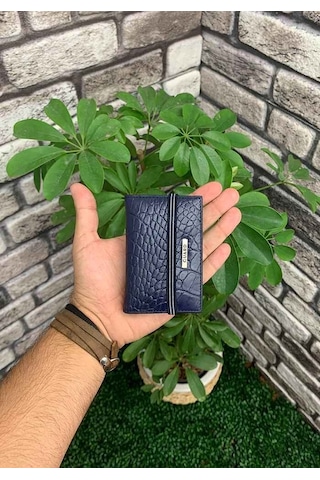 Guard Lacivert Croco Desenli Lastikli Spor Kartlık - Grd2403xw22327 Lacivert