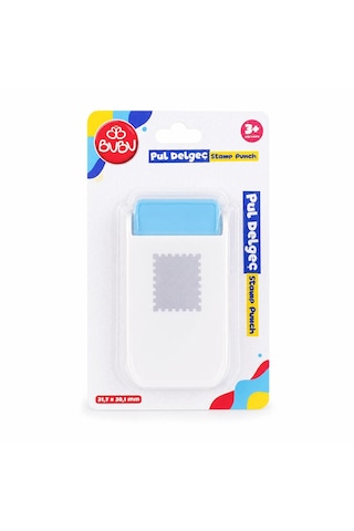 Bu-bu Şekilli Delgeç Pul 31,7x38,1 Mm De0033 Mavi-beyaz
