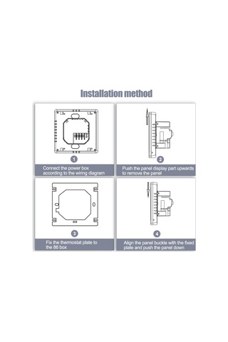 Ranyeek Wifi Akıllı Su Isıtma Termostatı - Tuya Uygulaması İle Kontrol, Beyaz Arka Işık, Dokunmatik Panel, 3a Yük, 5-90 C Ayar Aralığı