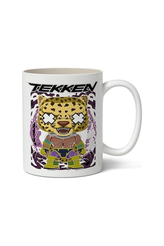 Tekken Noltajli Temalı Baskılı Kişiye Özel Kupa Bardak - Sevgiliye Arkadaşa Hediye Beyaz