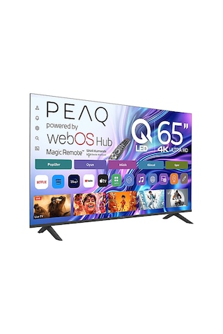 Peaq 65Q90 65" QLED Smart TV Webos İşletim Sistemli Dahili Uydu Alıcılı 4K UHD TV