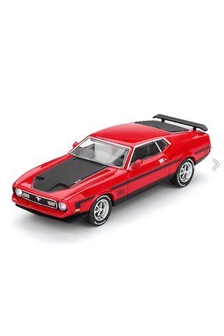 Mini Gt 1/64 Ford Mustang Mach1 1971 Race Red - Blister Paket 1122 Kırmızı