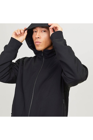 Jack&jones Perfect Bomber Erkek Siyah Kapüşonlu Ceket Siyah