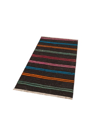 Yeşil Turuncu Rengi Keçi Kılı Malatya Kilim