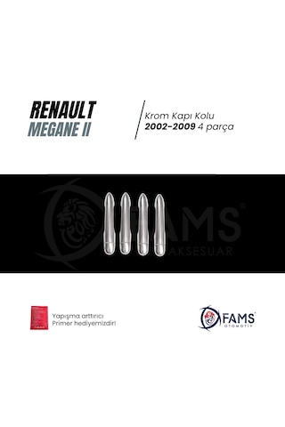 Renault Megane 2 Krom Kapı Kolu 4 Kapı 2002-2009 P.çelik Aksesuar