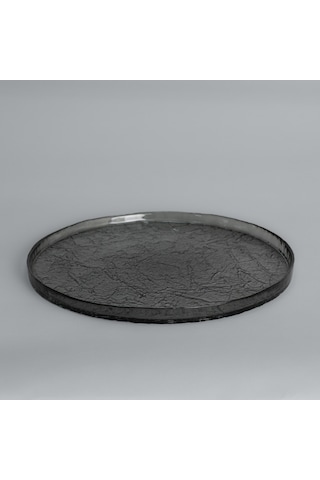 Linens Gleam Cam 28 Cm Servis Tabak Füme Füme