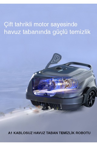 Wybot A1 Kablosuz Havuz Taban Temizlik Robotu 100m2