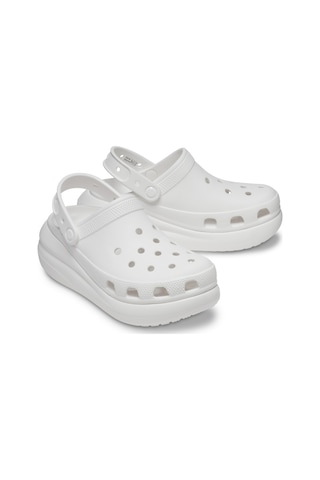 Crocs Classic Crush Clog Kadın Platform Terlik 207521-100 Beyaz
