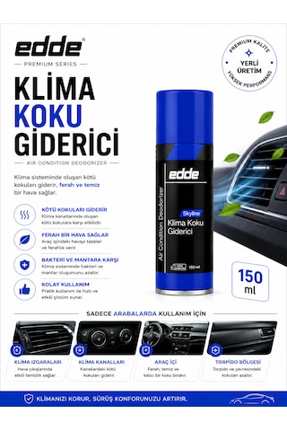 Edde Araba Araç Oto Klima Bombası Klima Koku Giderici Klima Temizleyici 150 Ml Skyline