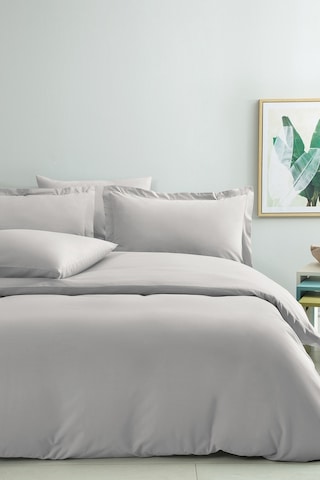 Puffy Naturalis Çift Kişilik Ranforce Yıkamalı Nevresim Takımı - Gri