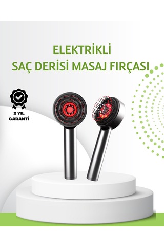 Northcity Şarjlı Saç Derisi Masaj Cihazı - Kırmızı Işık Ve 3d Tarak İle Profesyonel Bakım