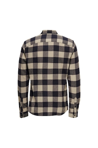 Only & Sons Onsgudmund Erkek Kareli Gömlek Lacivert 001