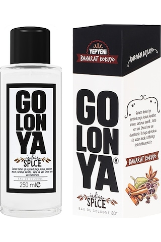 Golonya Baharat Kokulu Cam Şişe Kolonya 250 ML