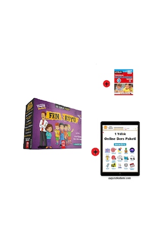 4. Sınıf Hikaye Kitabı Seti Model Yayınları Fen Köyü + Sadık Uygun Yayınları 4. Sınıf Tüm Dersler Test Kitabı + 1 Yıllık Online Ders Paketi