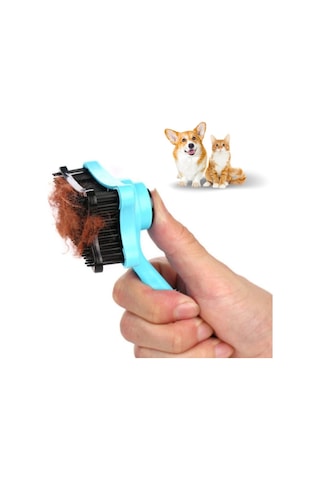 Evcil Hayvan Kedi Köpek Tüy Toplayıcı Otomatik Tuşlu Pet Tarak Bx40