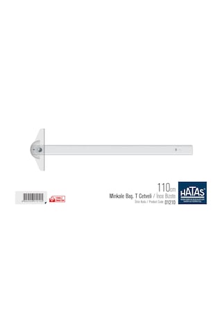 Hatas 01210 Minkale Başlı T Cetveli İnce Bizote 110 CM Şeffaf